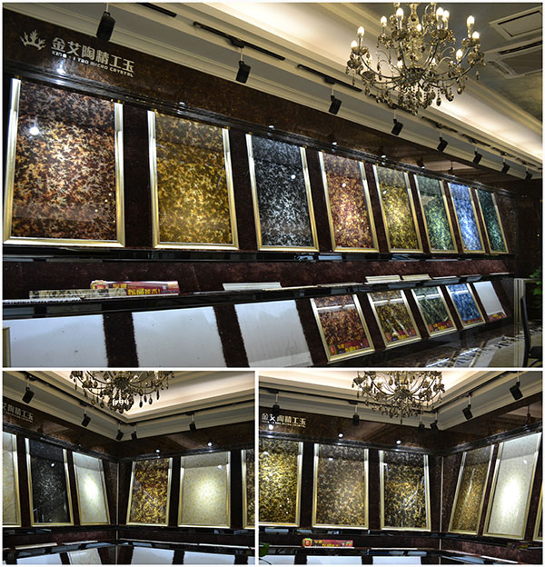 J9集团直营营销总部爆晶系列2.0微晶石展示