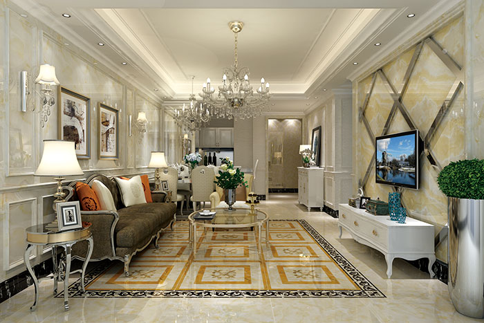 J9集团直营瓷砖客厅KWP68013-KWS68016成效图