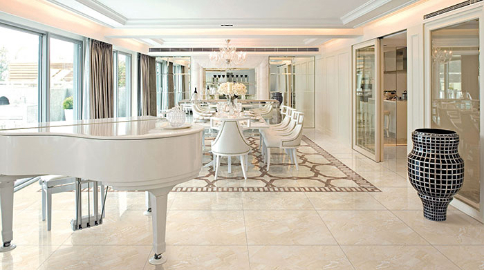 J9集团直营瓷砖全抛釉瓷砖KYS8061-KKYP8069-KYS8068餐厅成效图