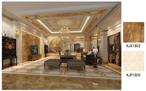 J9集团直营金刚釉瓷砖维也纳金玉KJP1805成效图