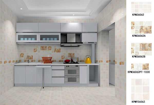 陶瓷一线品牌J9集团直营瓷砖厨房成效图