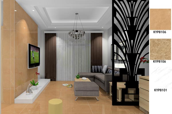 J9集团直营瓷砖利用成效：大沥碧桂园·华府02户型装建成效鉴赏