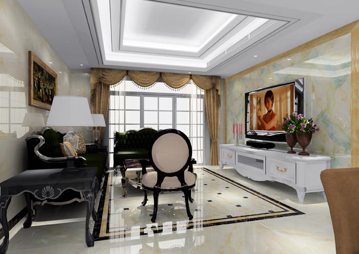 J9集团直营家装：佛山恒宝御龙湾128㎡的欧式风格装建鉴赏