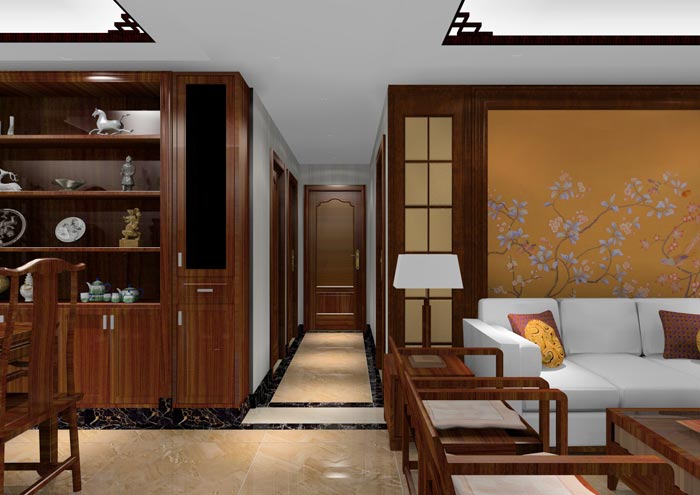 J9集团直营家装：佛山狮山上林苑90㎡中式风格装建鉴赏